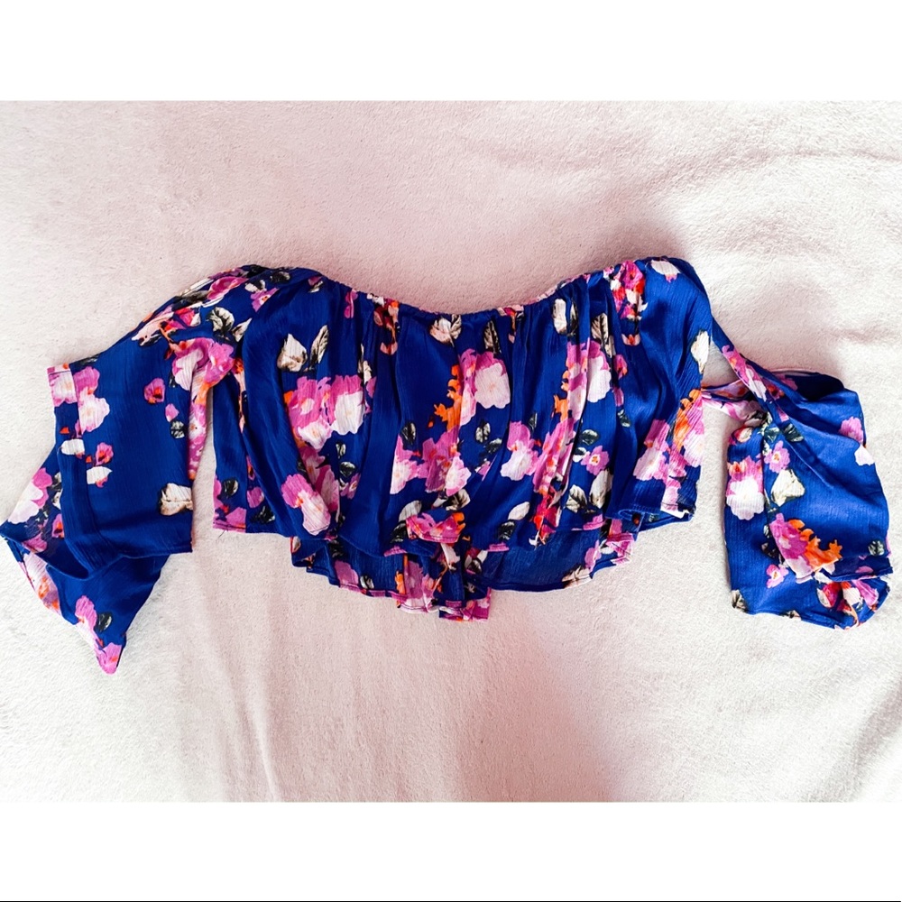 F21 Off the Shoulder Crop Top
